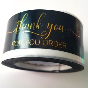 π NEW 120 pcs Thank You for Your Order 1"x3" inch
